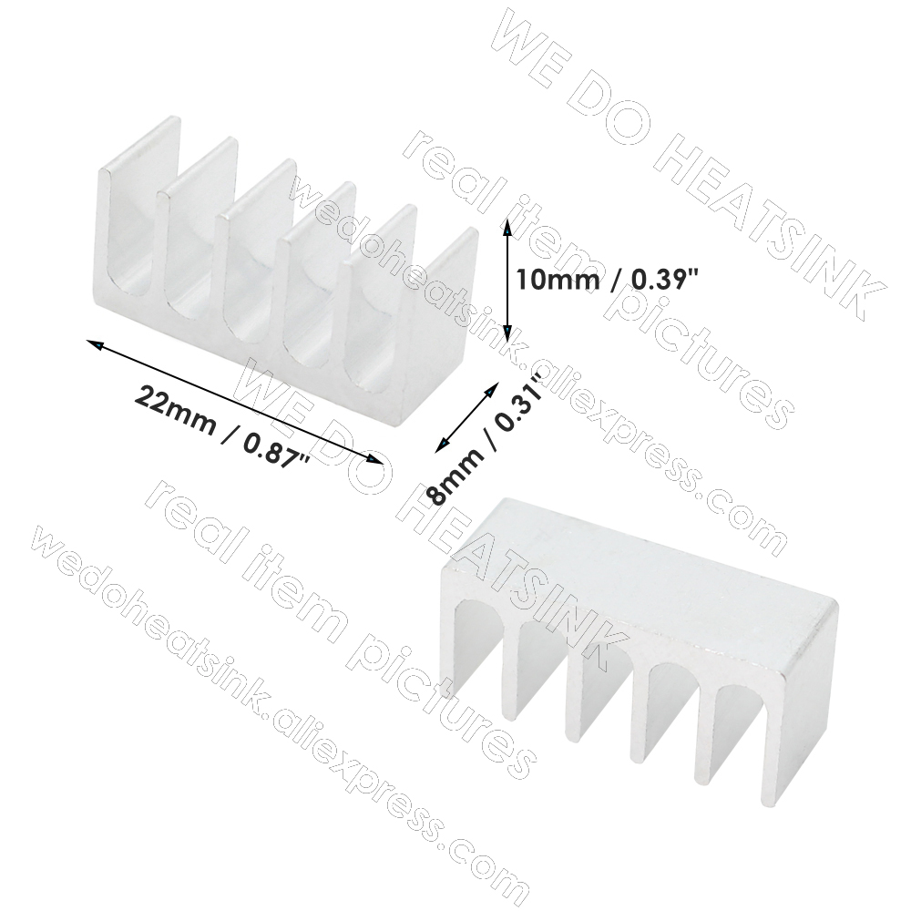 WE DO HEATSINK 8x22x10mm Alumi - огляд і ціна Raspberry Pi Water Cooling Kit