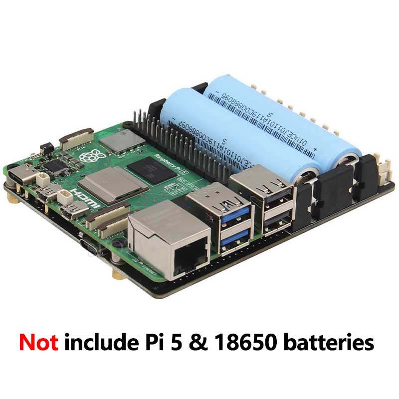 Raspberry Pi 5 18650 UPS Board - огляд і ціна Raspberry Pi Uninterrupted Power Supply Ups 18650