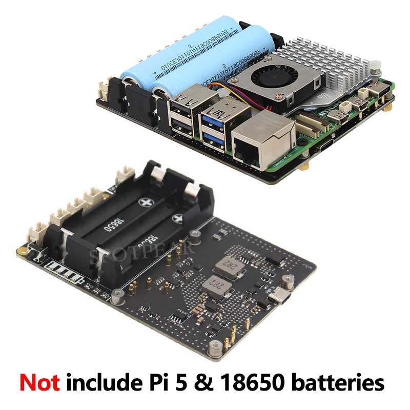 Raspberry Pi 5 18650 UPS Board - огляд і ціна Raspberry Pi Uninterrupted Power Supply Ups 18650