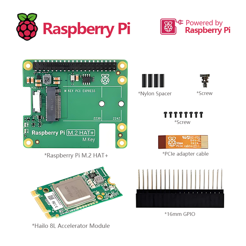 Official Raspberry Pi 5 AI Kit - огляд і ціна Raspberry Pi Ai Kit Hailo-8L