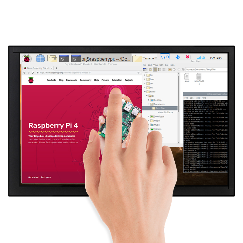 10.1 Inch Raspberry Pi 4B Touc - огляд і ціна Raspberry Pi 10.1 Inch Capacitive Touch Screen Ips