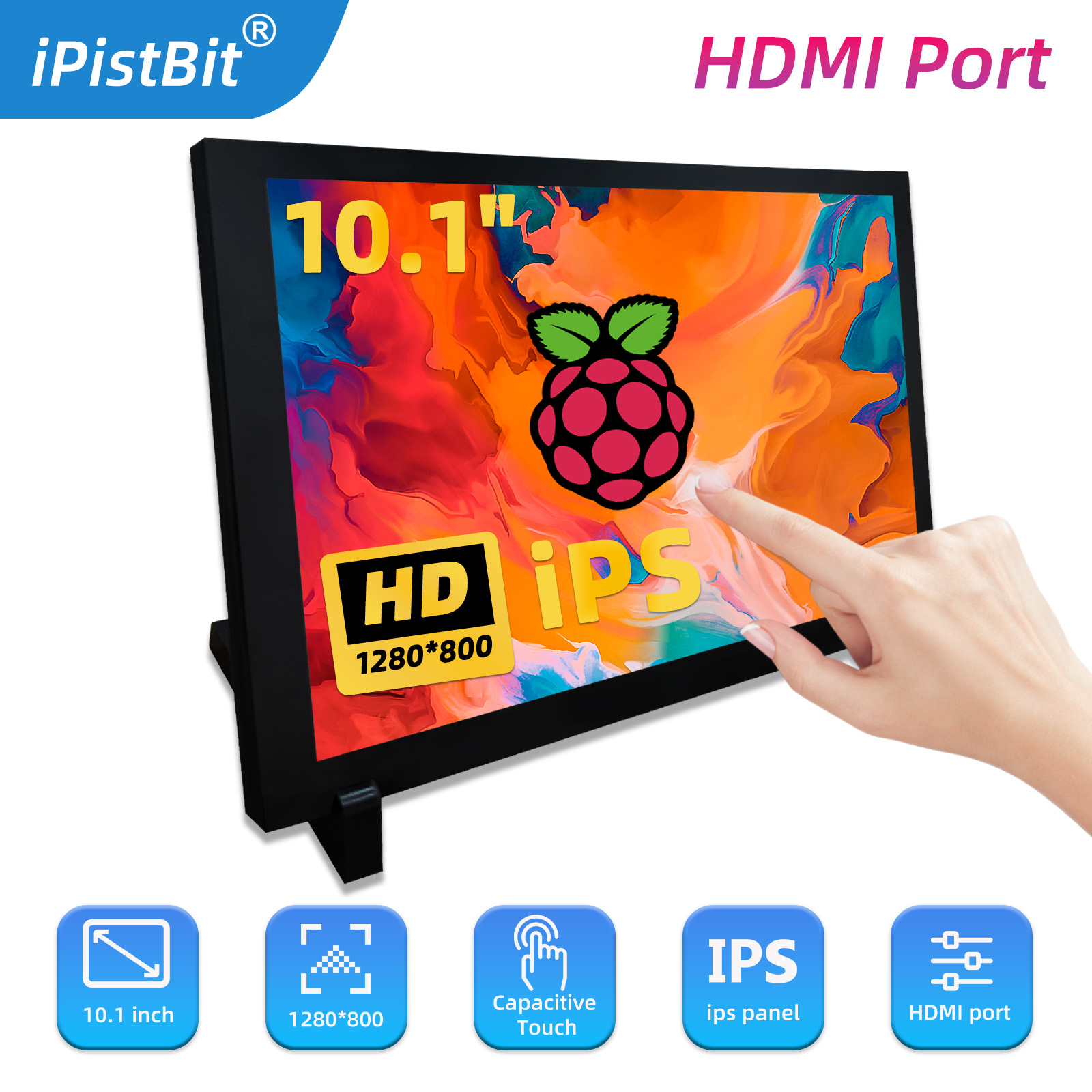 10.1 inch HDMI Capacitive Touc - огляд і ціна Raspberry Pi 10.1 Inch Capacitive Touch Screen Ips