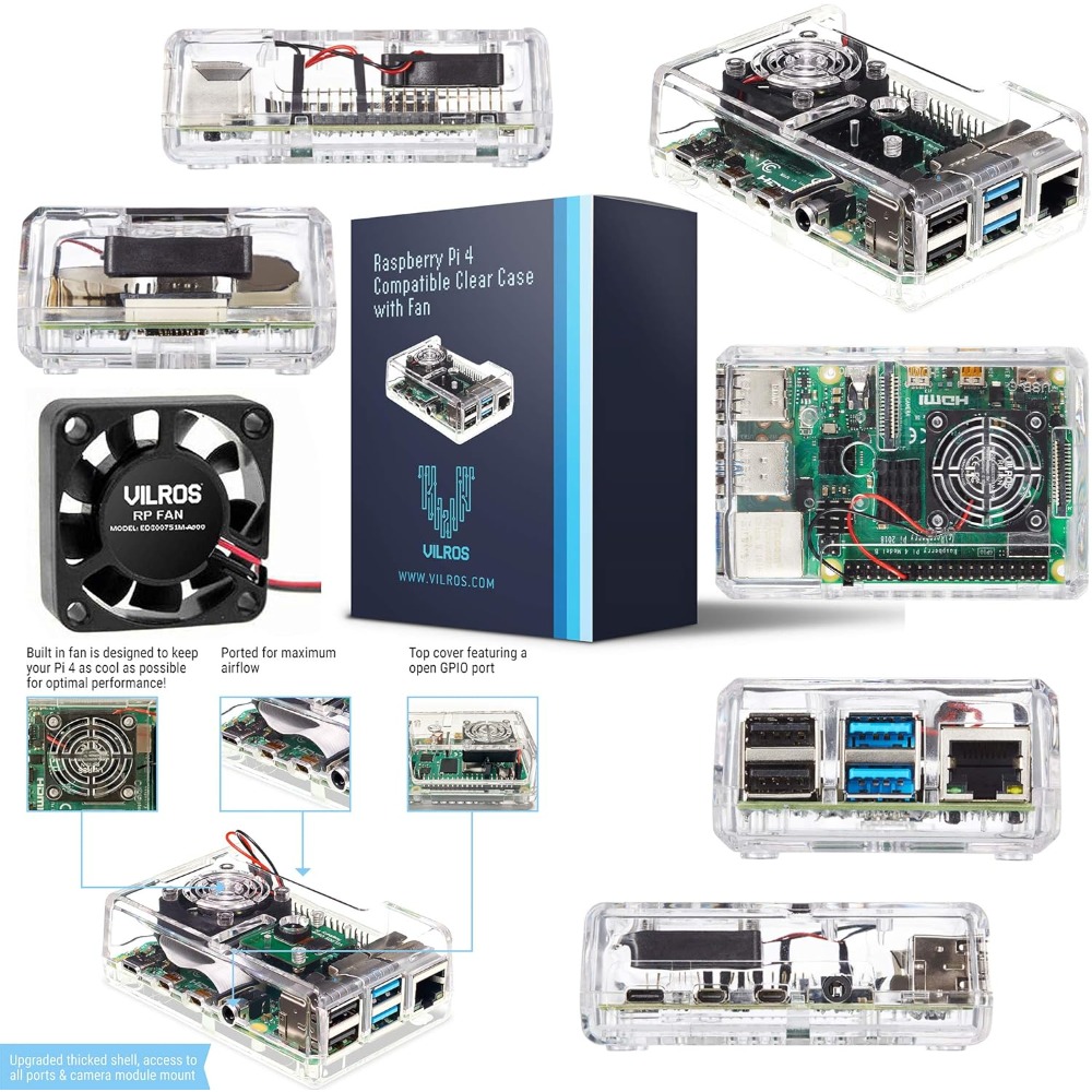 Fan Cooled ABS Case Starter Ki - огляд і ціна Raspberry Pi 4 8Gb Ram Kit
