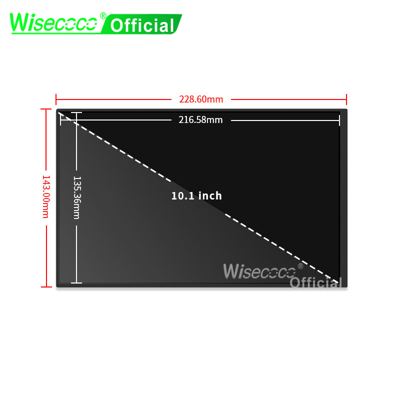 Wisecoco 10.1 Inch Capacitive  - огляд і ціна Raspberry Pi 10.1 Inch Capacitive Touch Screen Ips