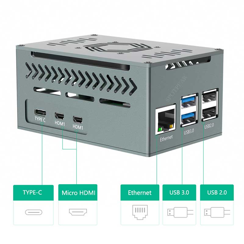 Raspberry Pi 5 Aluminum Metal  - огляд і ціна Argon One V3 M.2 Nvme Case