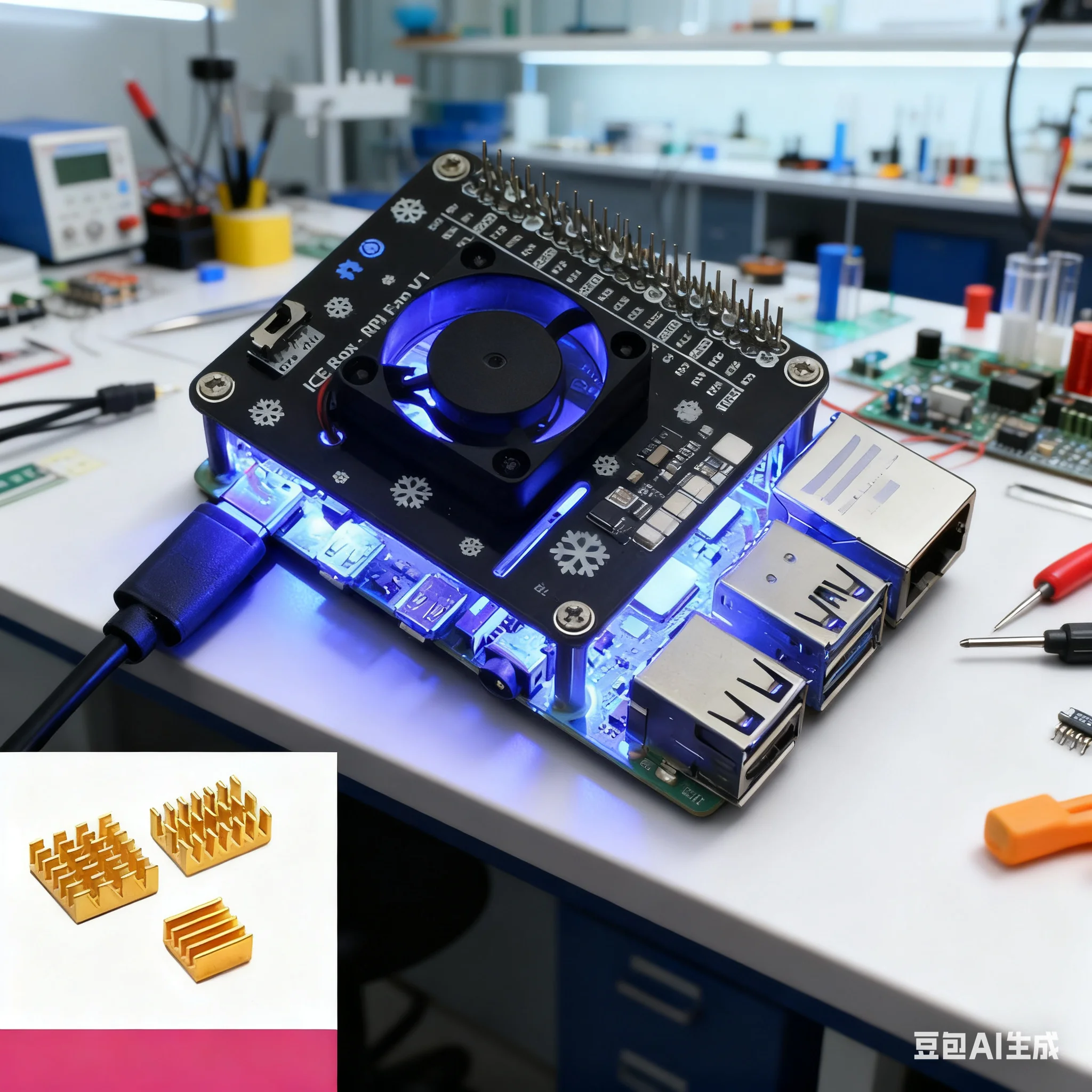 Active Cooling HAT For Raspber - огляд і ціна Raspberry Pi Water Cooling Kit